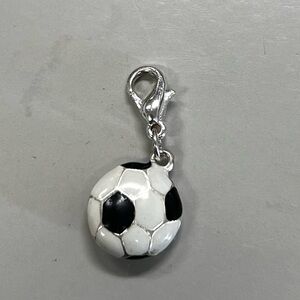 Vintage Claire’s Soccer Ball Dangle Charm with Lobster Clasp